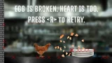 egg is broken. heart is too.
