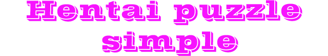 Hentai puzzle Simple